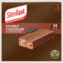 Slimfast Snack Bars, Double Chocolate Flavour, 6 bars