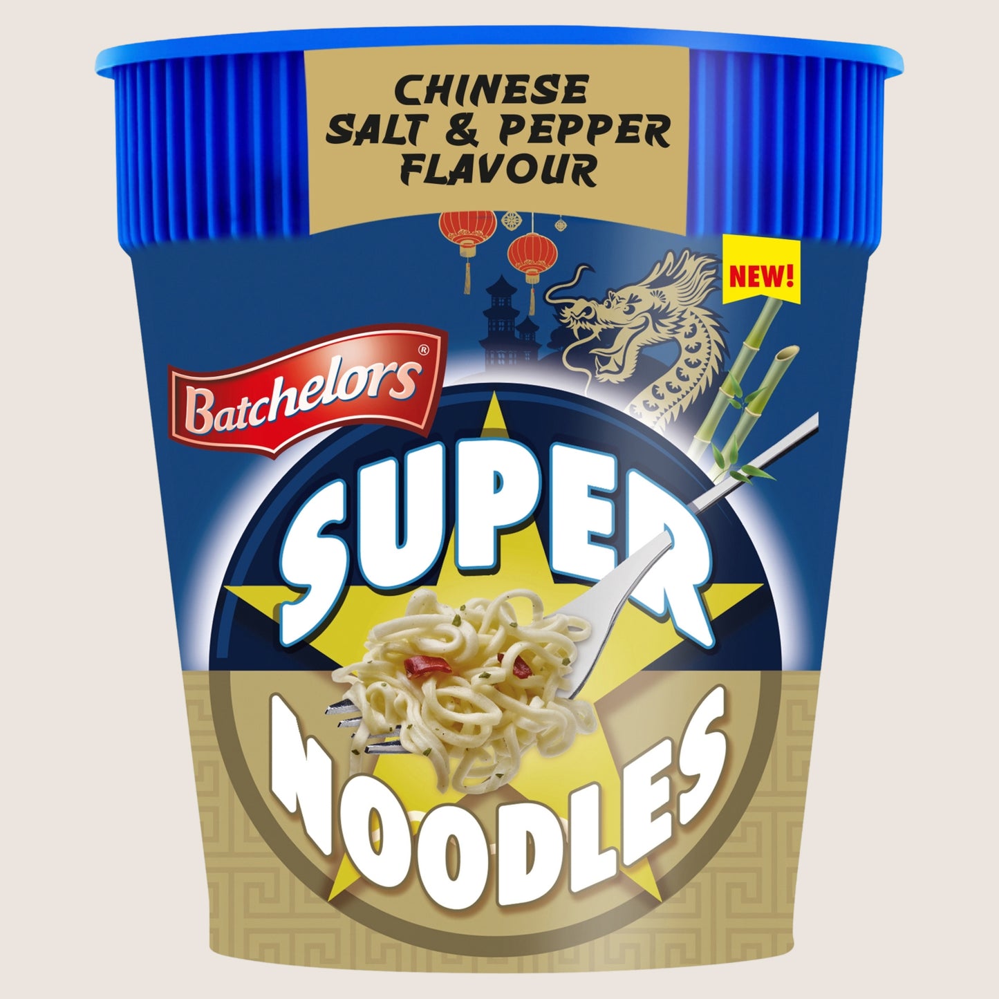 Batchelors Super Noodles Chinese Salt & Pepper Chicken Instant Noodle Pot Ready in Minutes 75g