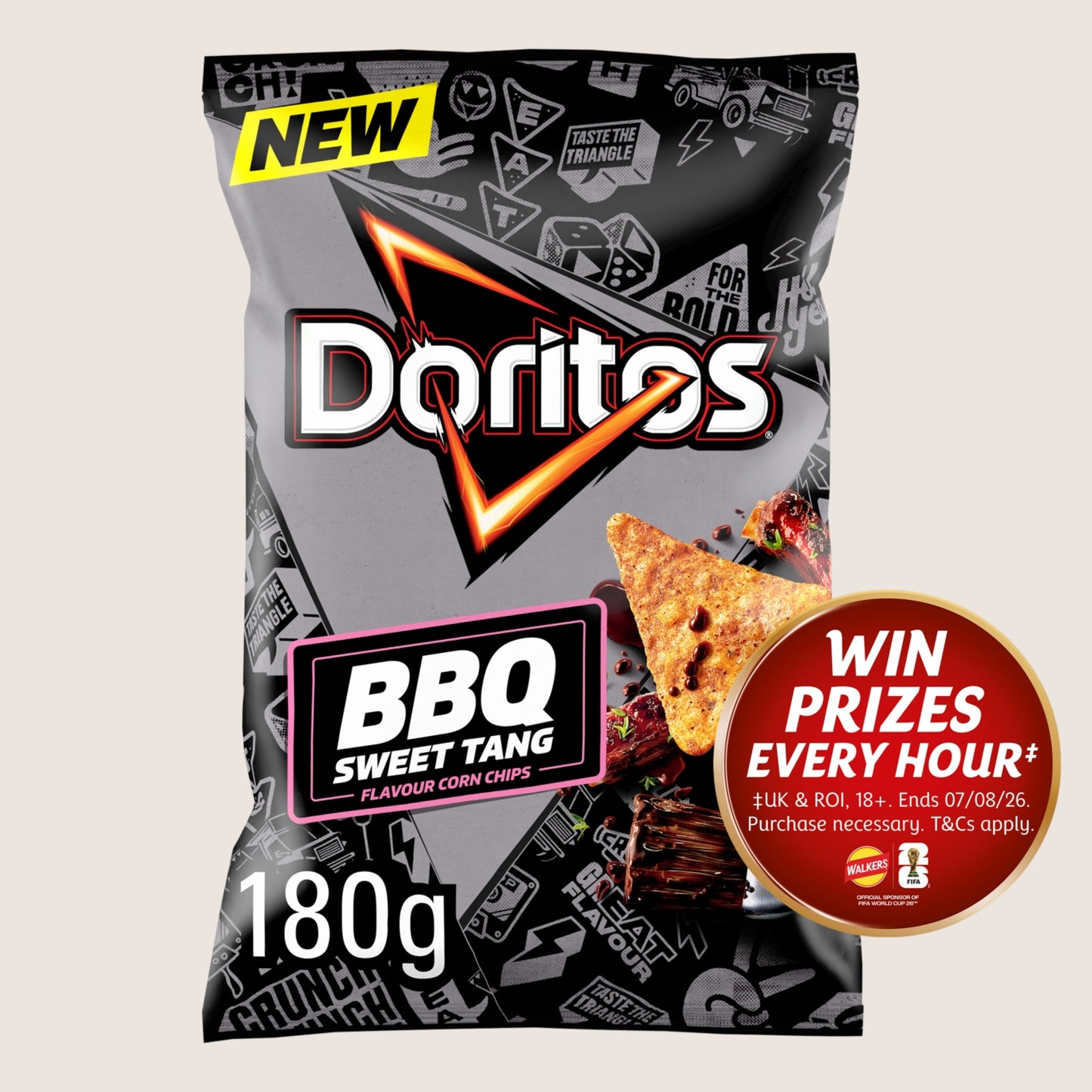 Doritos Sweet BBQ Tortilla Chips Sharing Bag Crisps Sharing Size 180g