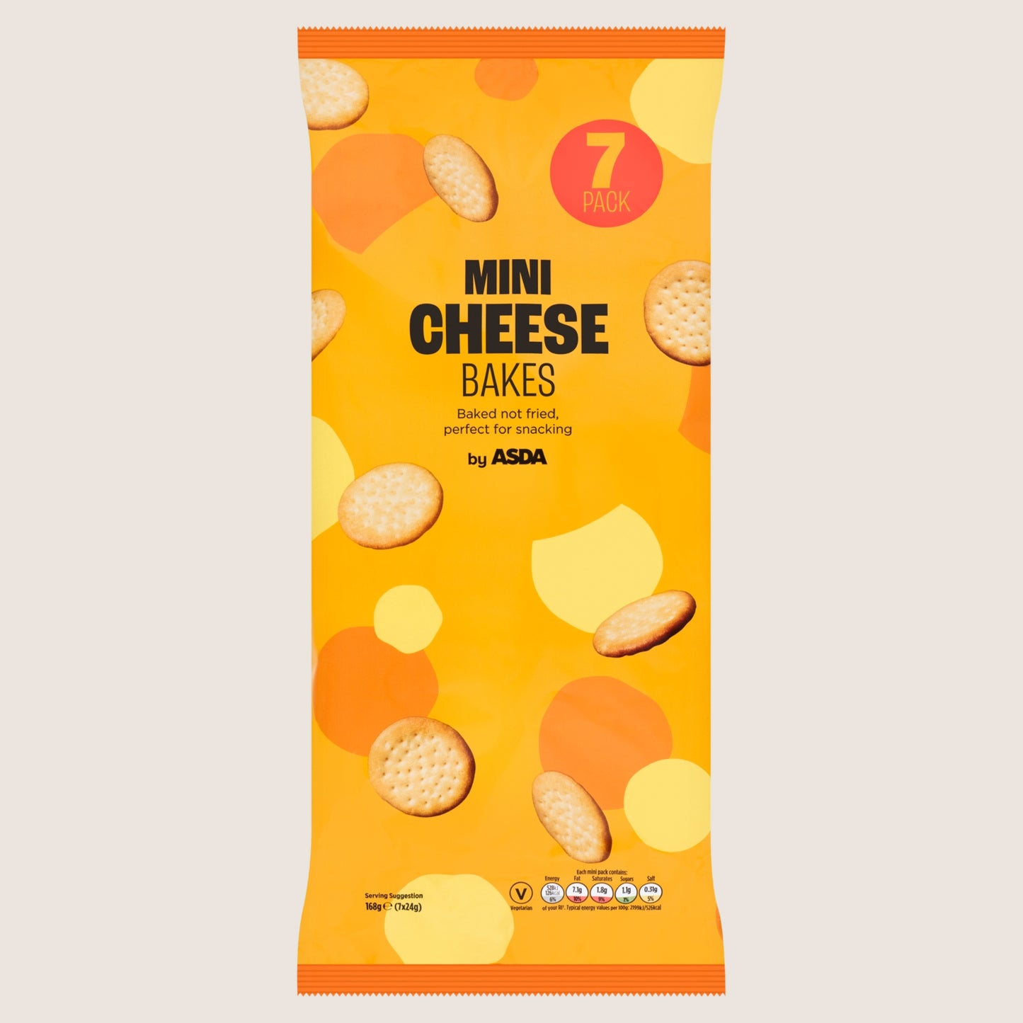 ASDA Mini Cheese Bakes Multipack 7 x 24g