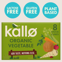 Kallo Organic Vegetable Stock Cubes Gluten Free 8 x 11g