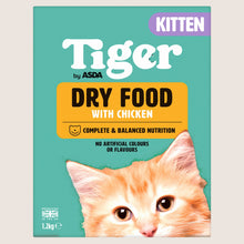 ASDA Tiger Kitten Dry Food with Chicken Complete Nutrition 1.2kg