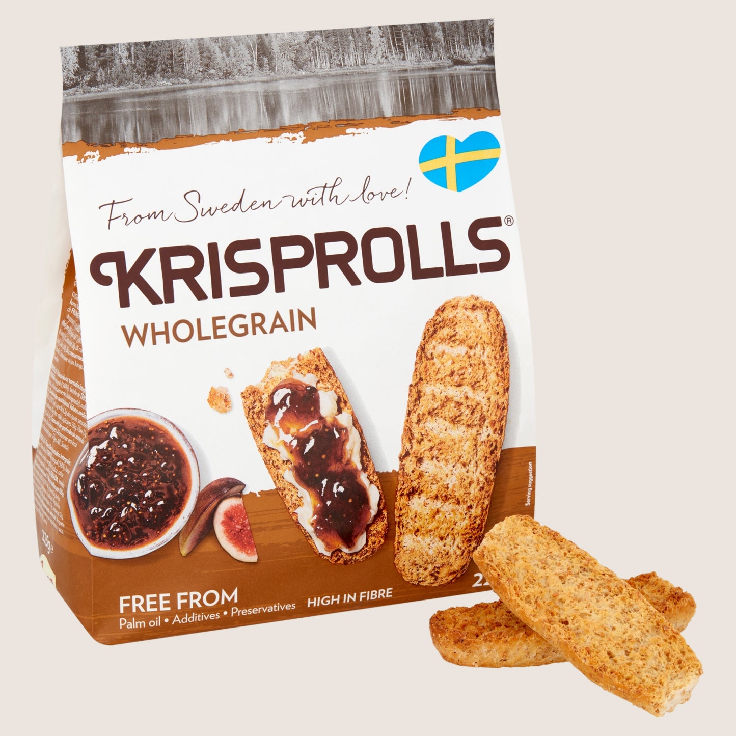 Pågen Krisprolls Wholegrain Toasts Free From Artificial Additives 225g