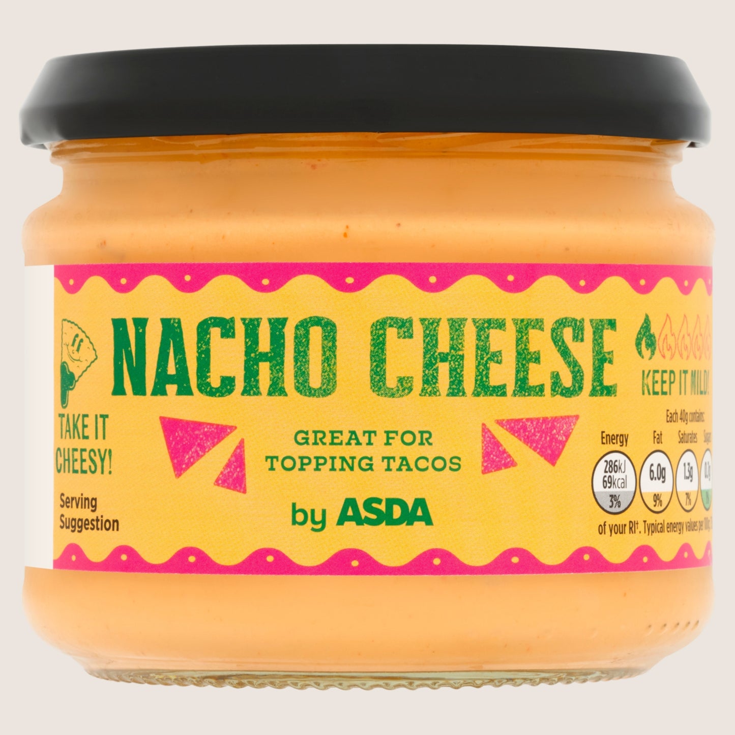 ASDA Nacho Cheese No Artificial Additives 280g