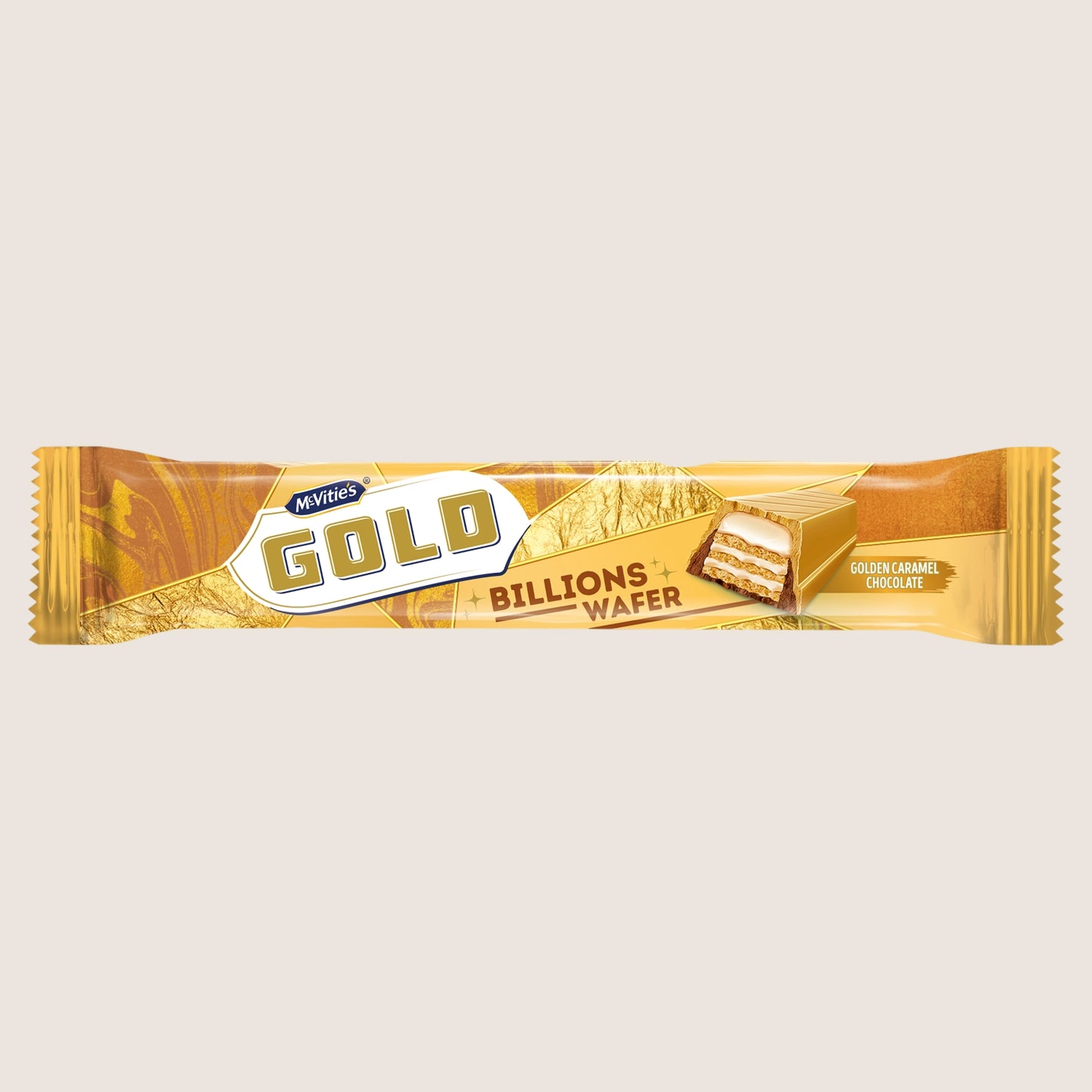 McVitie's Gold Billions Wafer Golden Caramel Chocolate Chocolate 39g