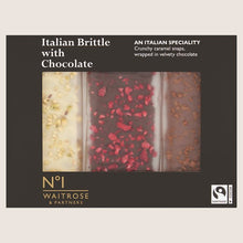 Waitrose No.1 Italian Brittle with Chocolate Pure Indulgence 120G