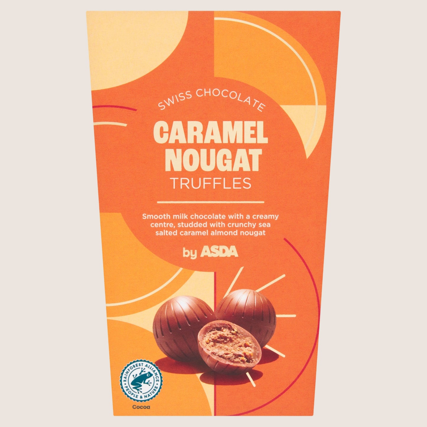 ASDA Swiss Chocolate Caramel Nougat Truffles 205g