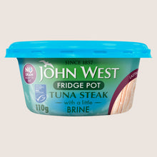 John West No Drain Fridge Pot Tuna Steak with a Little Brine MSC High in Protein 110g