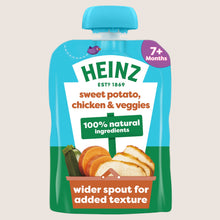 Heinz Sweet Potato Chicken & Veggies Pouch Baby Food 7+ Months No Artificial Additives 130g