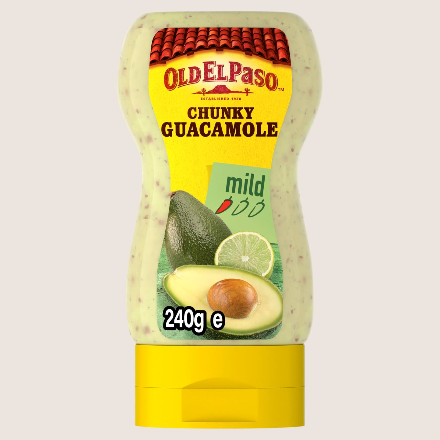 Old El Paso Squeezy Chunky Guacamole No Artificial Additives 240g