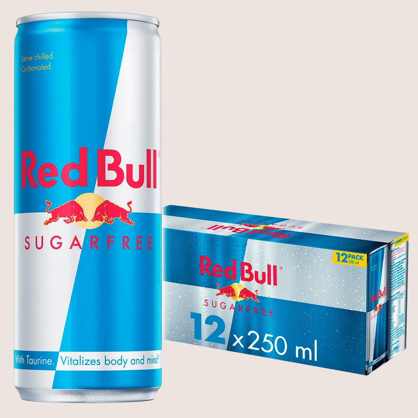 Red Bull Sugarfree Energy Drink Refreshing 12 Pack 250ml