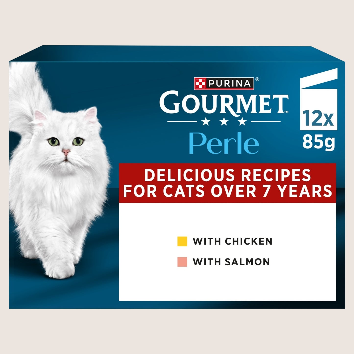 Gourmet GOURMET Perle Juicy Mini Fillets in Gravy 7+ Wet Cat Food Complete Nutrition 12x85g