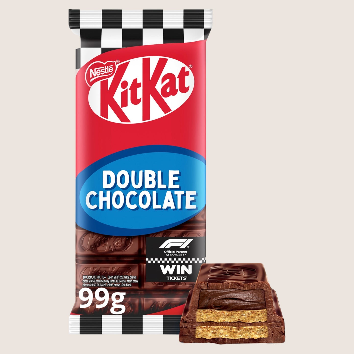 KitKat F1 Double Chocolate Sharing Bar 99g