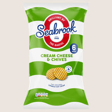 Seabrook Cream Cheese & Chives Flavour The Original Crinkle Cut Crisp Gluten Free 6 x 25g