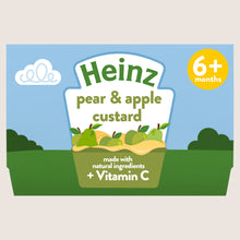 Heinz Pear & Apple Custard Pots 6+ Months No Added Sugar 4 x 100g