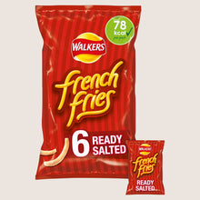 Walkers French Fries Ready Salted Snacks Crisps Multipack 6x18g