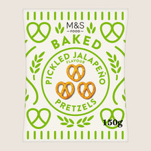 M&S Baked Pickled Jalapeño Flavour Pretzels 150 g