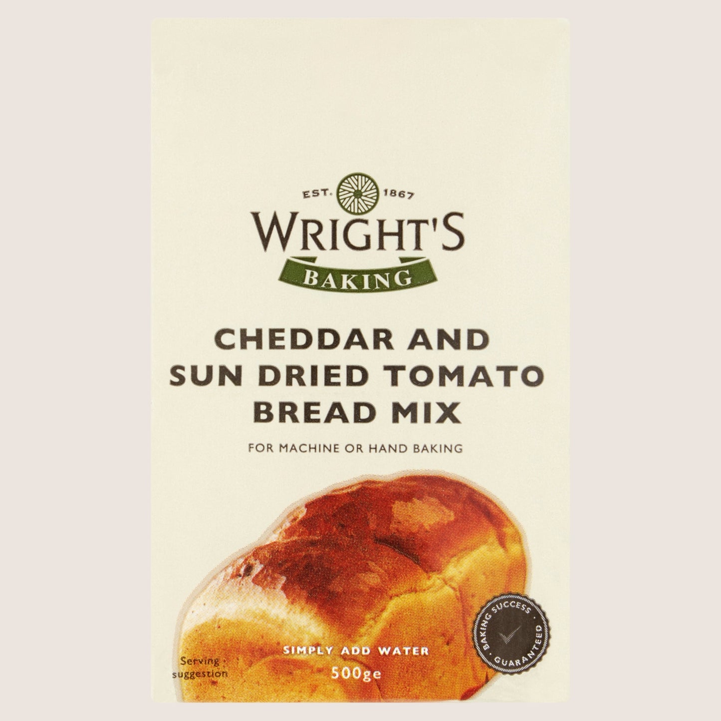 Wright's Baking Baking Cheddar and Sun Dried Tomato Bread Mix Premium Quality 500g