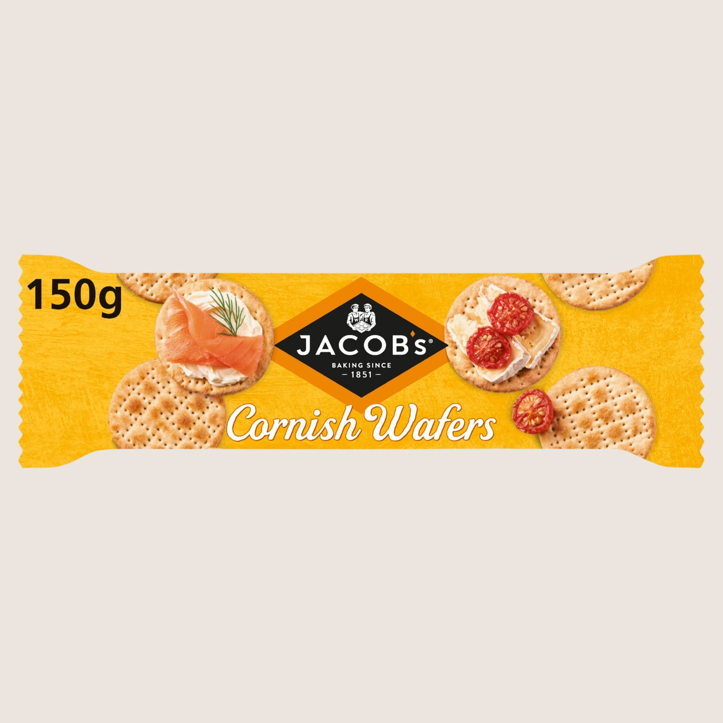 Jacob's Cornish Wafers Crackers Free From Artificial Additives 150g