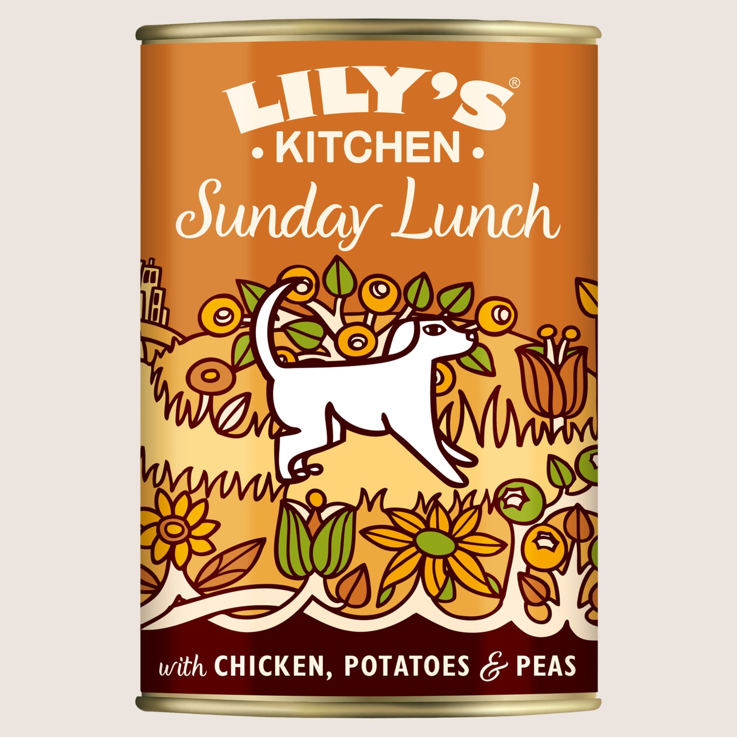 Lily's Kitchen Sunday Lunch with Chicken Adult Wet Dog Food Complete Nutrition 400g