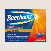 Beechams Max Strength Capsules, Cold & Flu Relief with Paracetamol 16s