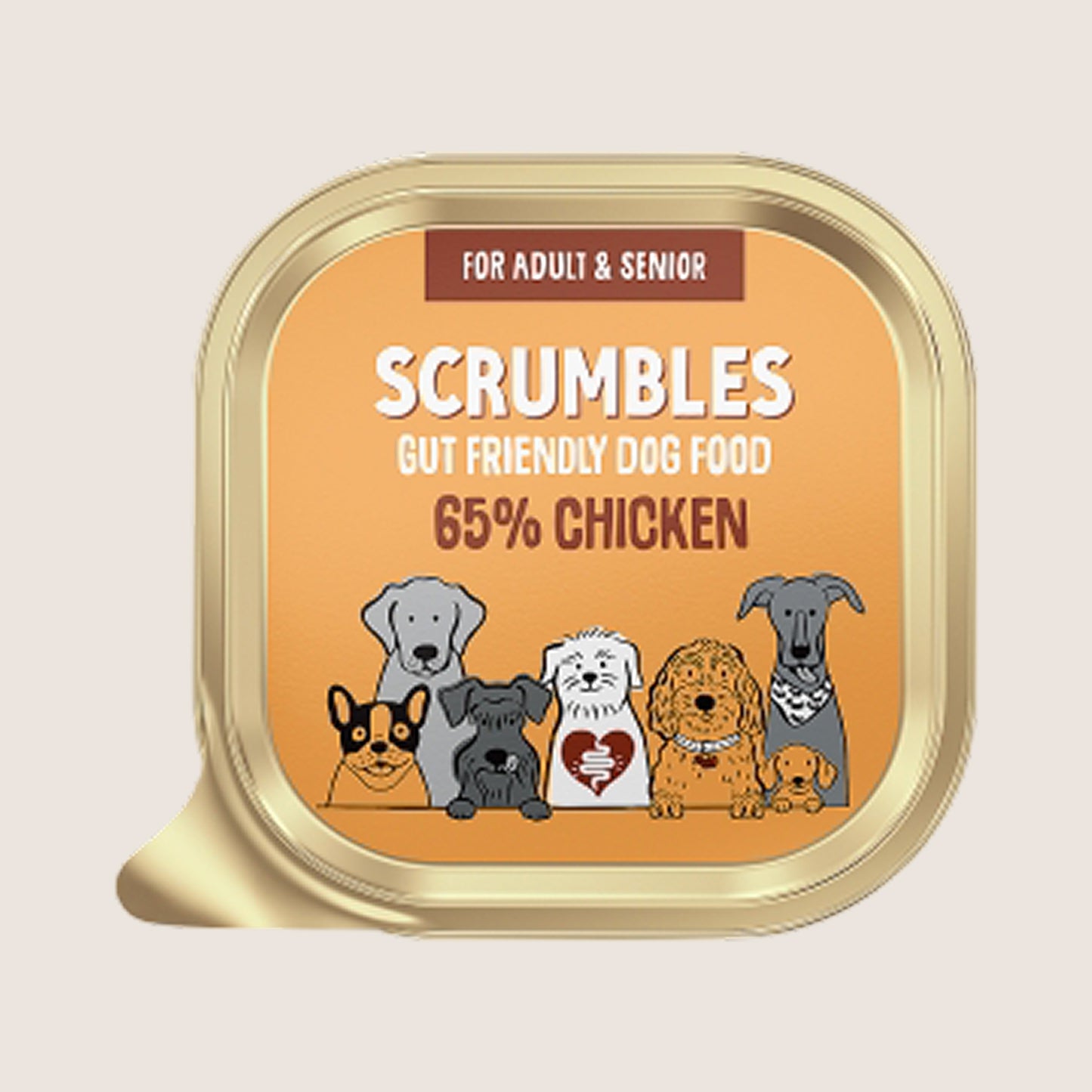 Scrumbles Gut Friendly Wet Dog Food Chicken Grain Free 150g