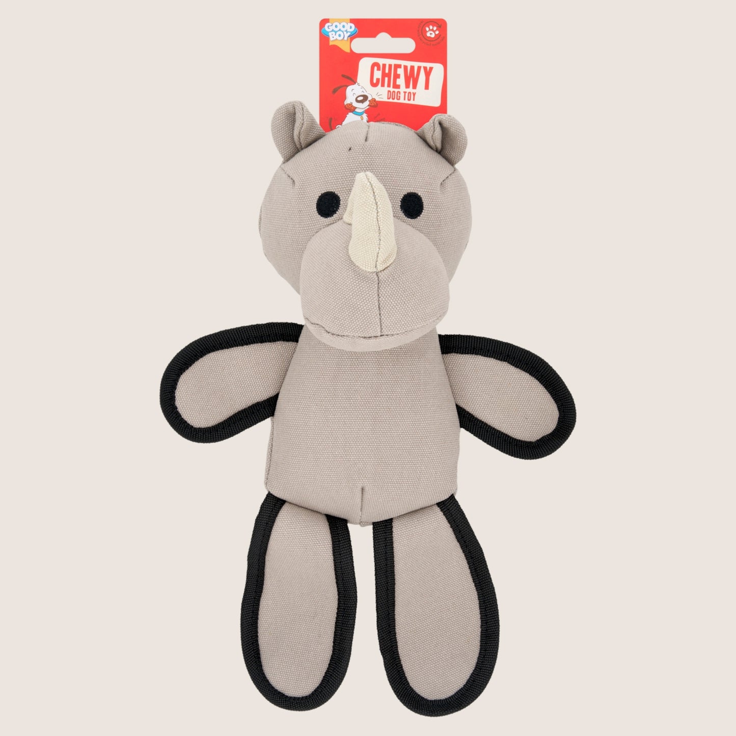 Good Boy Chewy Tough Rhino Dog Toy