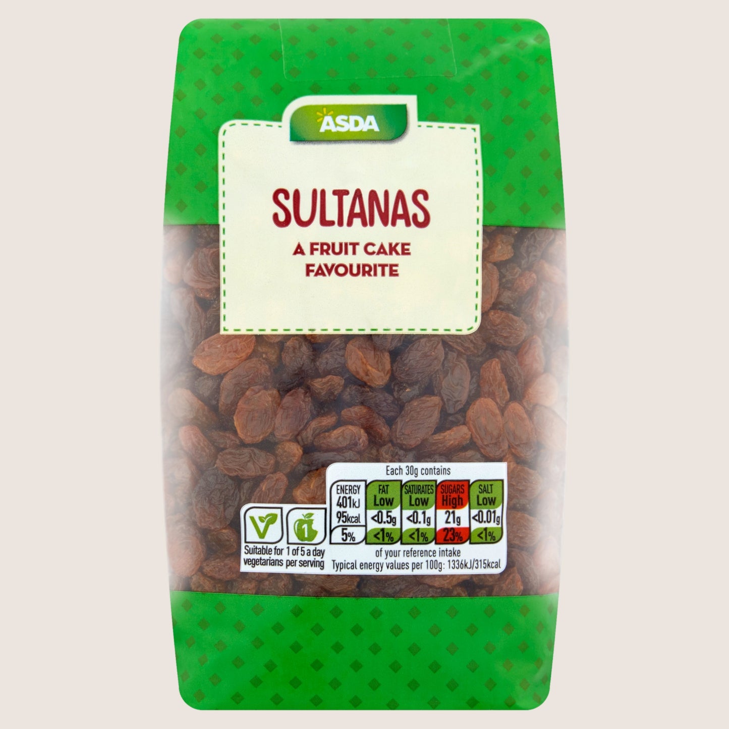 ASDA Sultanas No Artificial Additives 500g