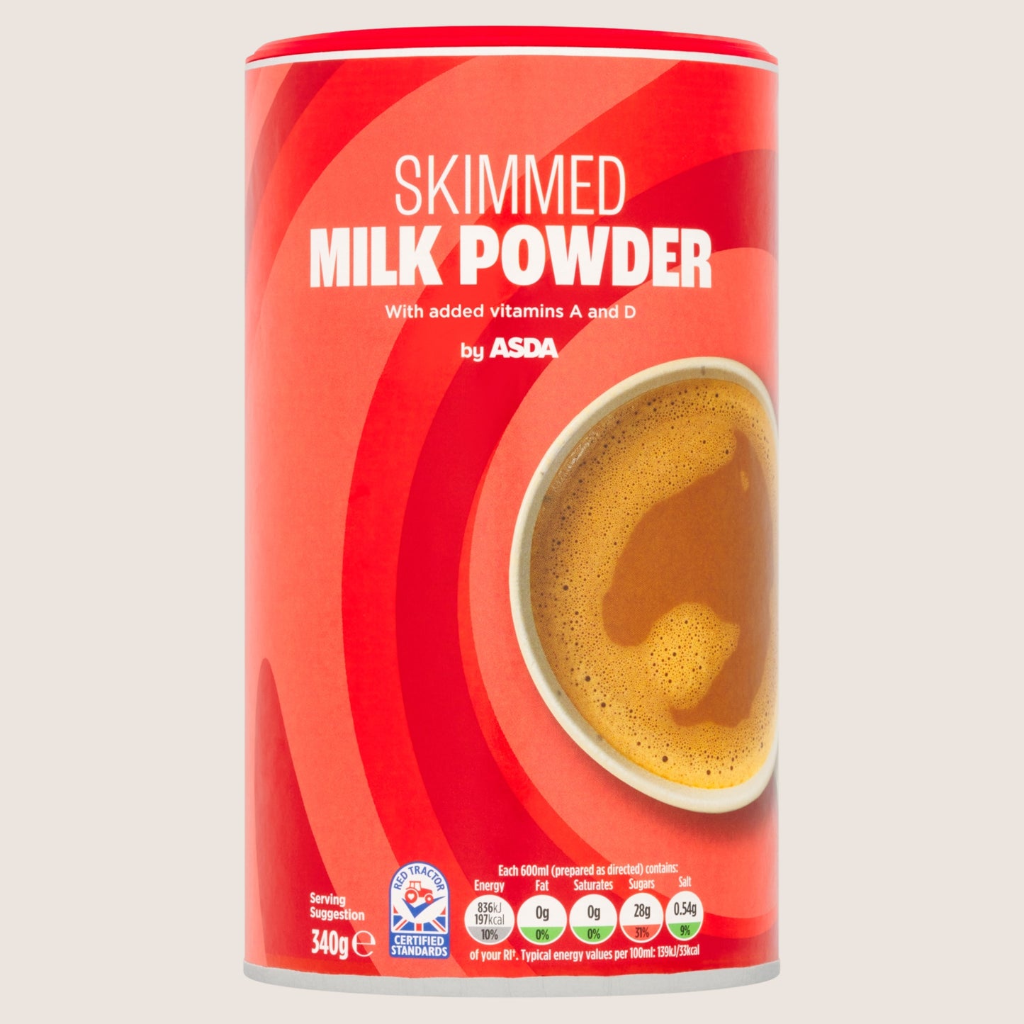 ASDA Skimmed Milk Powder No Artificial Additives 340g