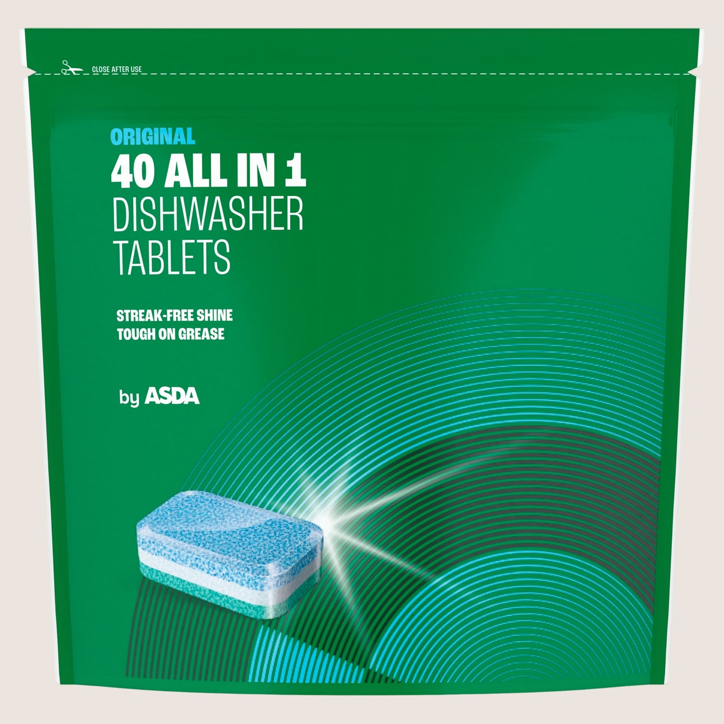 ASDA All in 1 Original Dishwasher Tablets 40 x () 14g