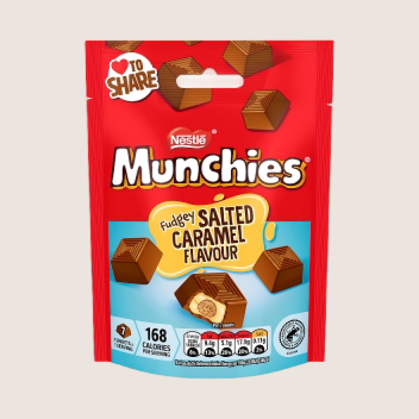 Munchies Fudgey Salted Caramel Flavour 97g