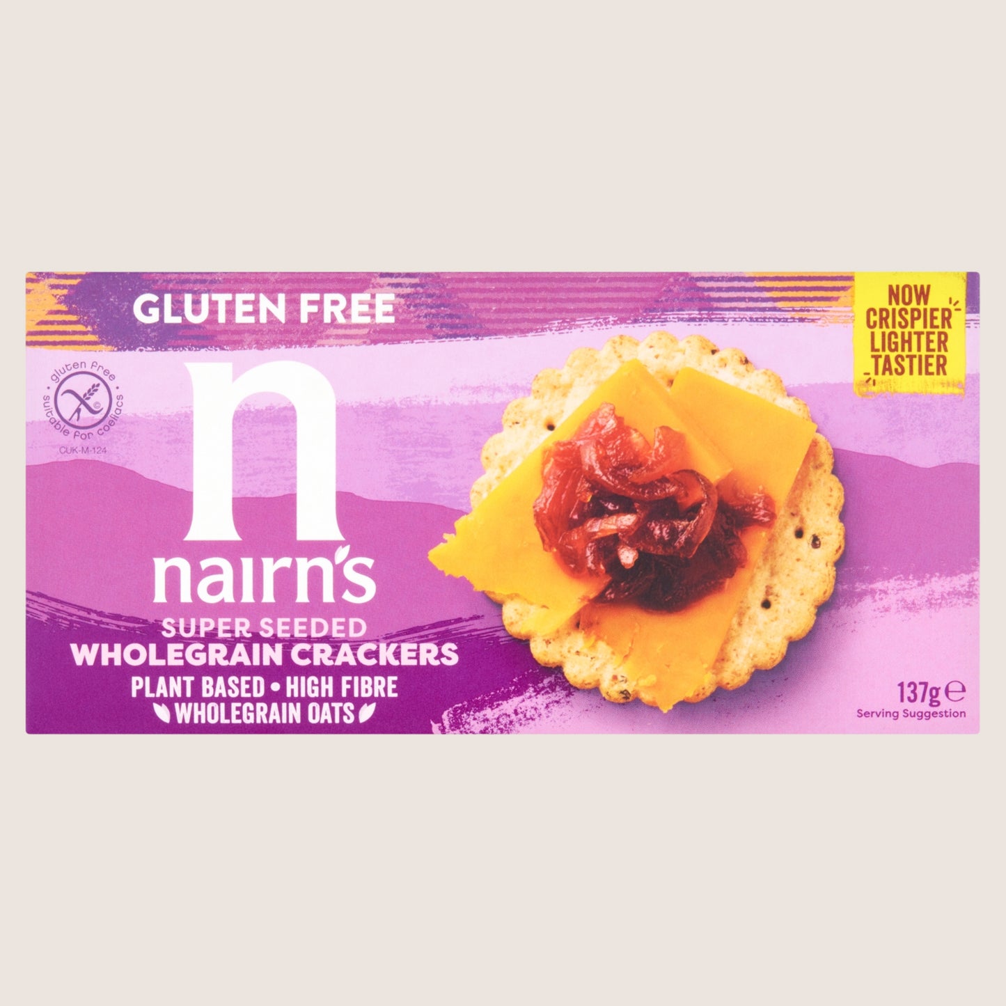 Nairn's Super Seeded Wholegrain Crackers Free From Artificial Additives 137g