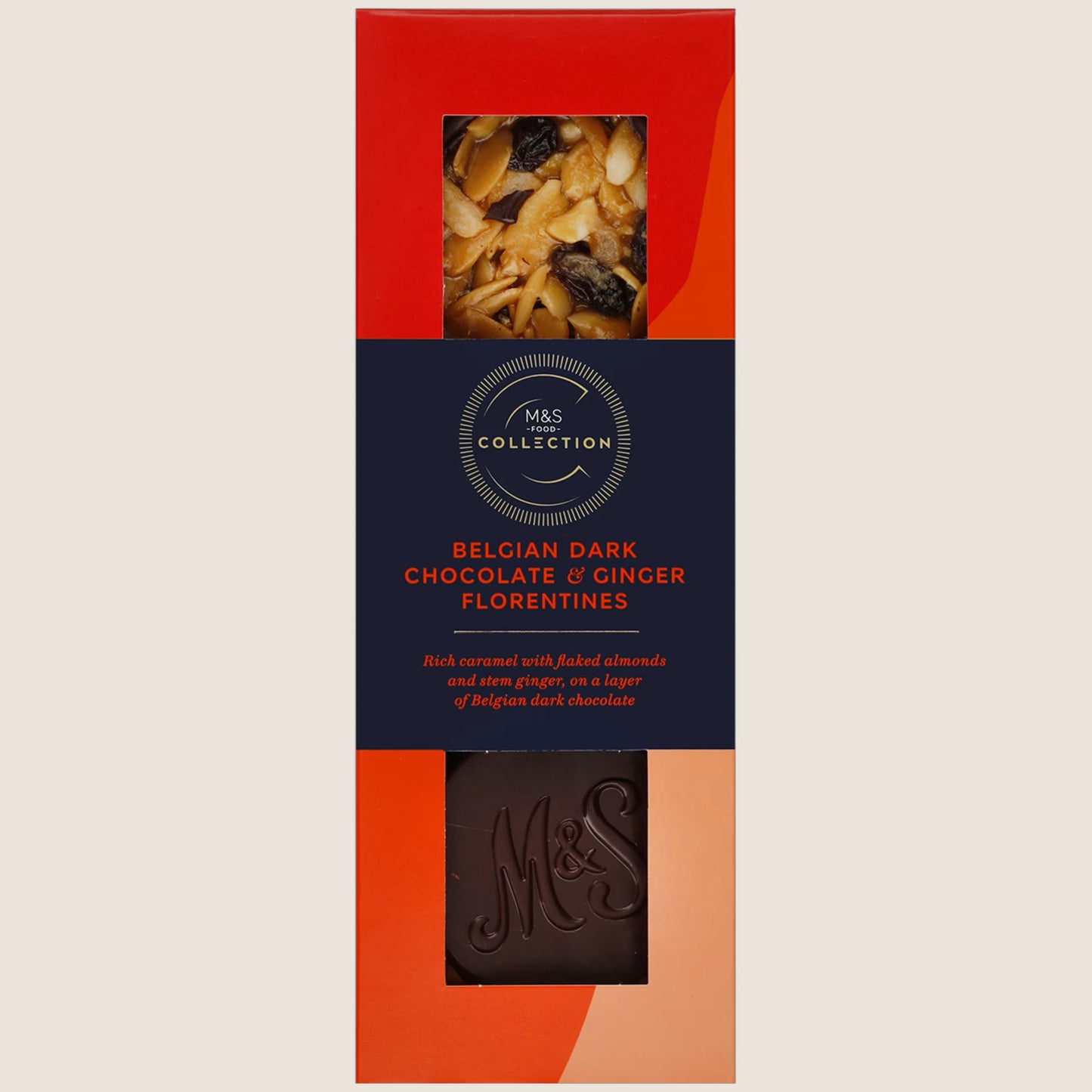 M&S Collection Dark Chocolate And Ginger Florentines 170 g