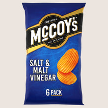 McCoy's Salt & Malt Vinegar Crisps Multipack 6 Pack