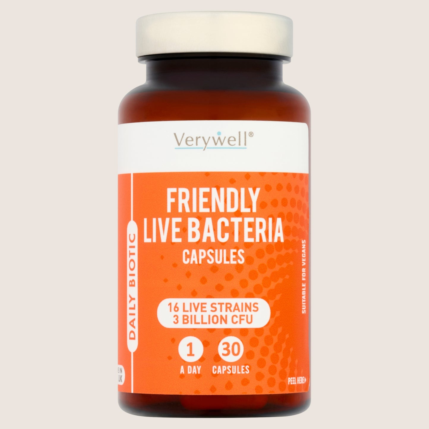 Verywell Friendly Live Bacteria 1 a Day 30 Capsules