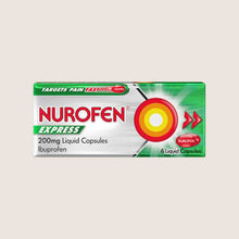 Nurofen Express Pain Relief 200mg Liquid Capsules x6 Fast Acting