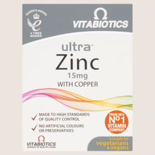 Vitabiotics Zinc 15mg with Copper 60 Tablets