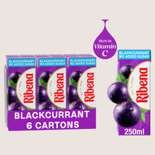 Ribena No Added Sugar Blackcurrant Juice Drink Cartons 6x250ml