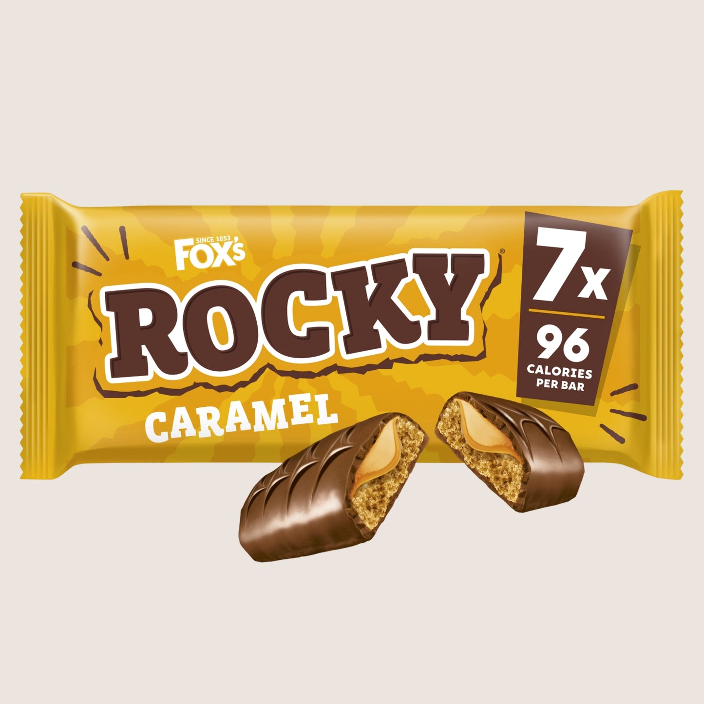 Fox's Biscuits Rocky Caramel Biscuit Bars 7 Bars 136.5 Free From Artificial Additives