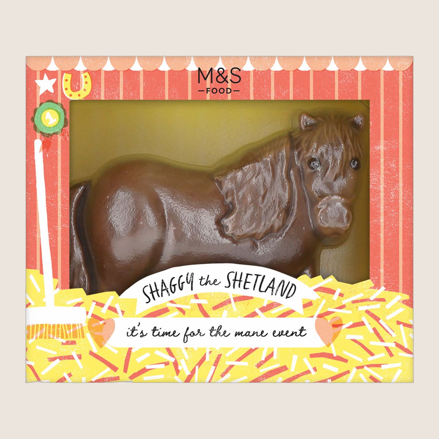 M&S Shaggy The Shetland Hollow Chocolate Figure Real Chocolate 155 g