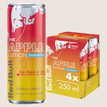 Red Bull Apple Edition Sugarfree Fuji Apple & Ginger Energy Drink Refreshing 4 Pack 250ml