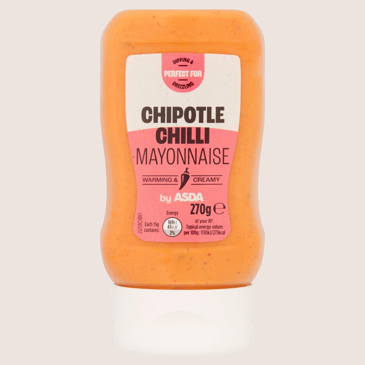 ASDA Chipotle Chilli Mayonnaise No Artificial Additives 270g
