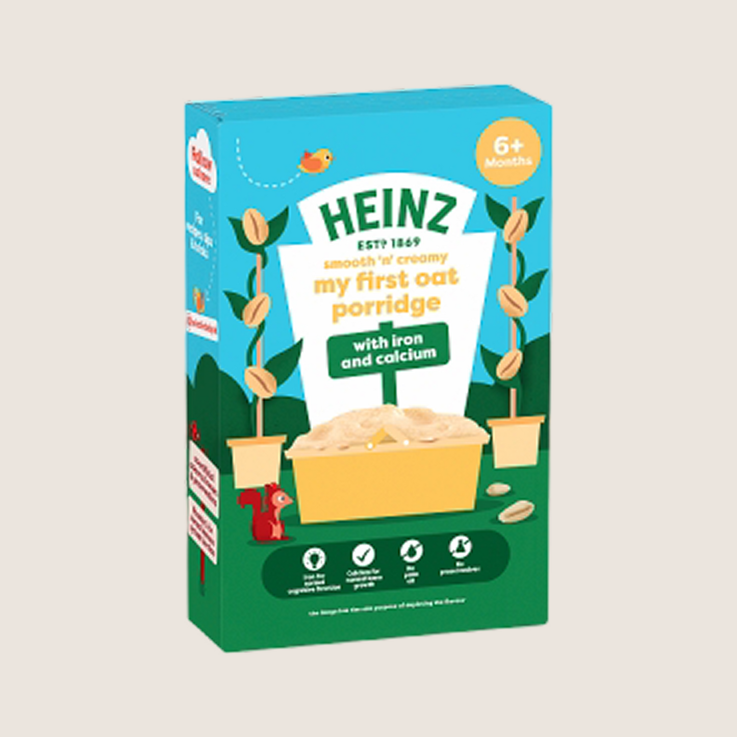 Heinz Baby Food My First Oat Porridge 6+ Months No Artificial Additives 125g