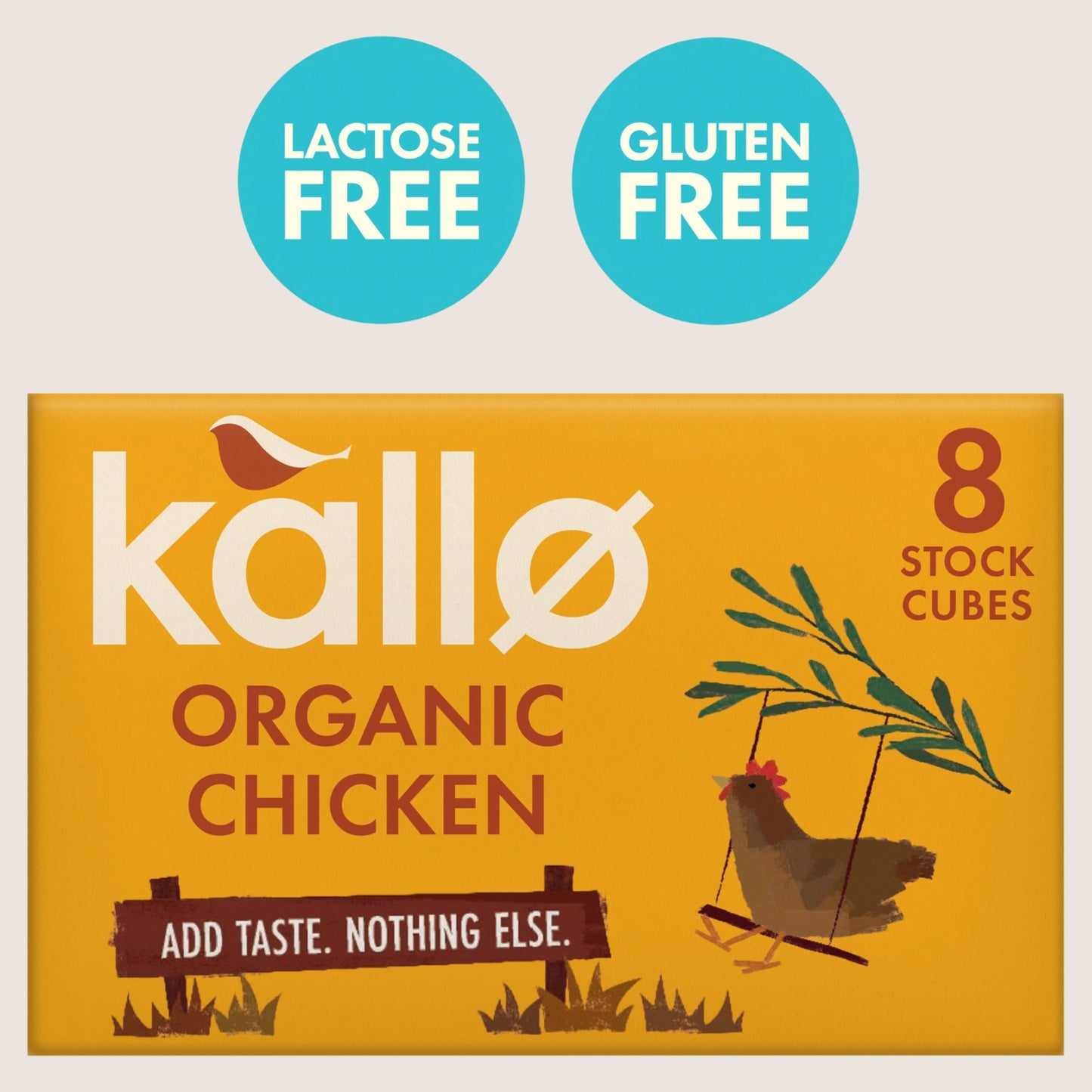 Kallo Organic Chicken Stock Cubes Gluten Free 8 x 11g