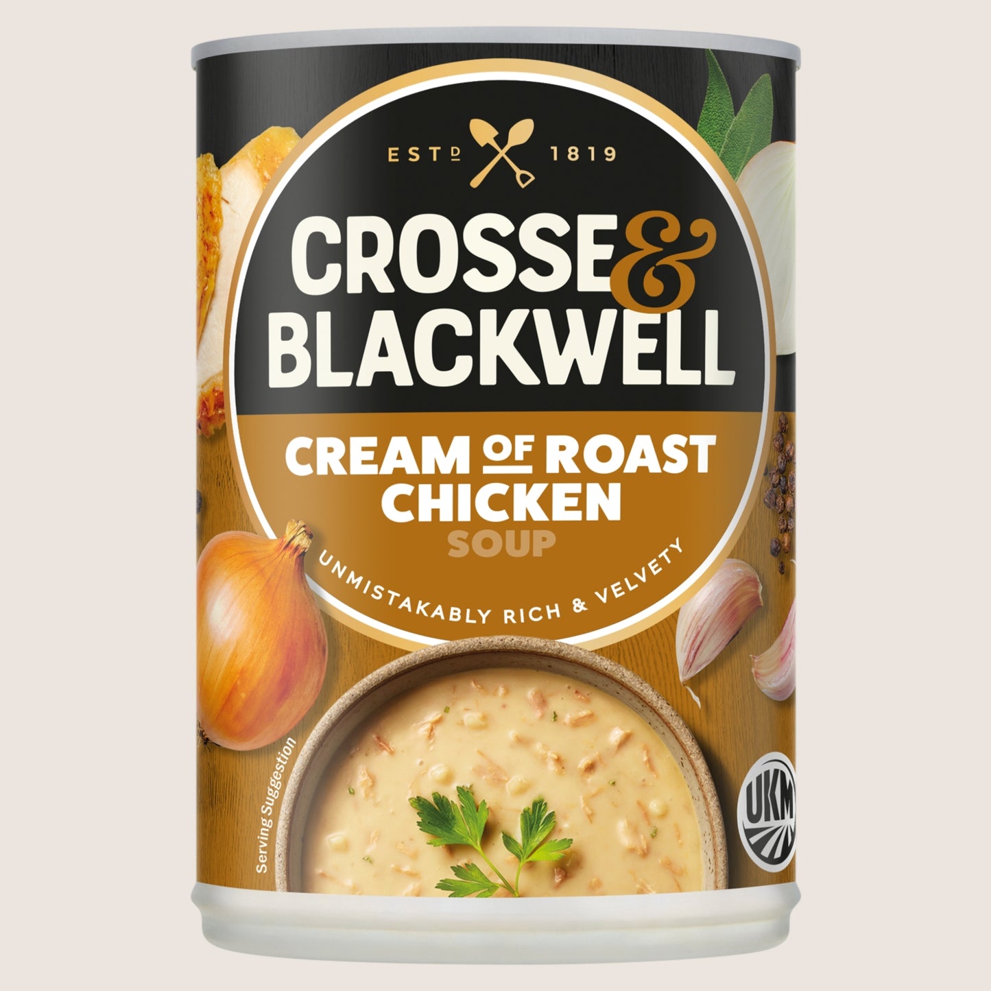 Crosse & Blackwell Cream of Roast Chicken Soup No Artificial Additives 400g