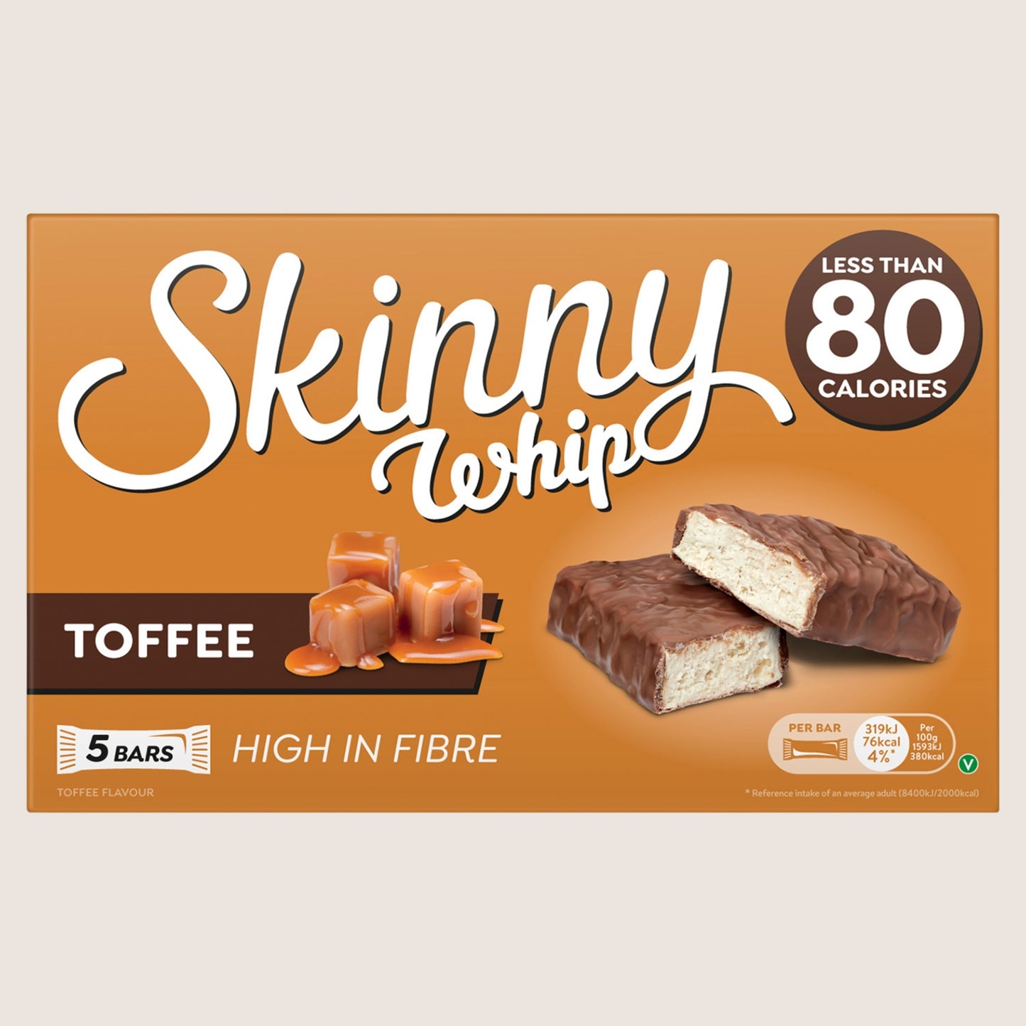 Skinny Whip Toffee Flavour 5 Pack 5 x 20g