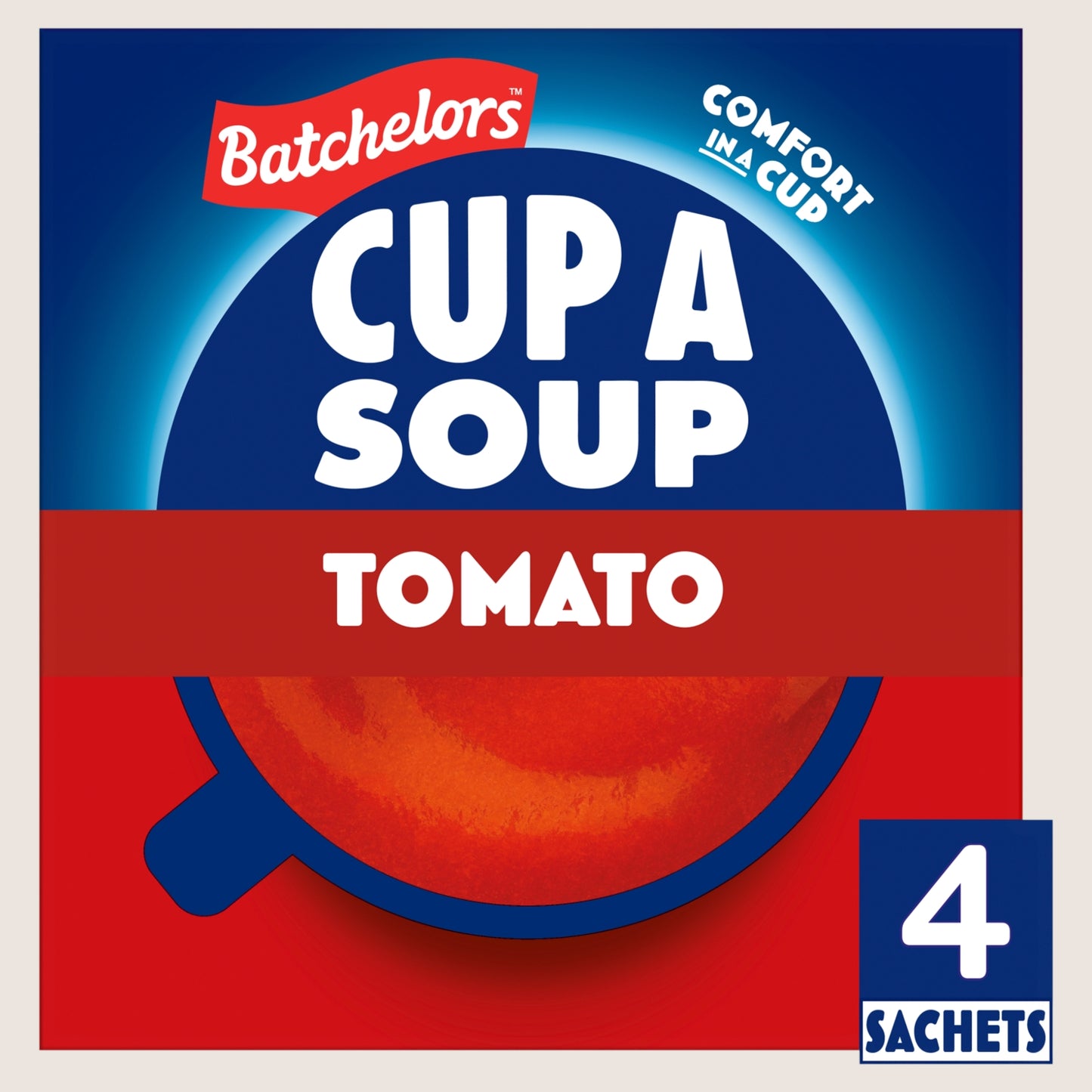 Batchelors Cup a Soup Tomato Soup 4 Instant Soup Sachets No Artificial Additives 93g