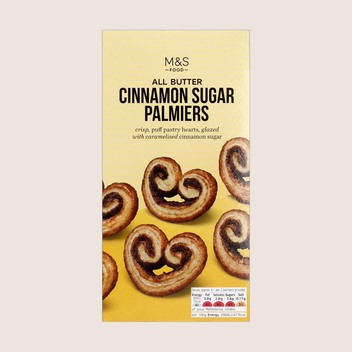 M&S All Butter Cinnamon Sugar Palmiers All Butter Recipe 100 g