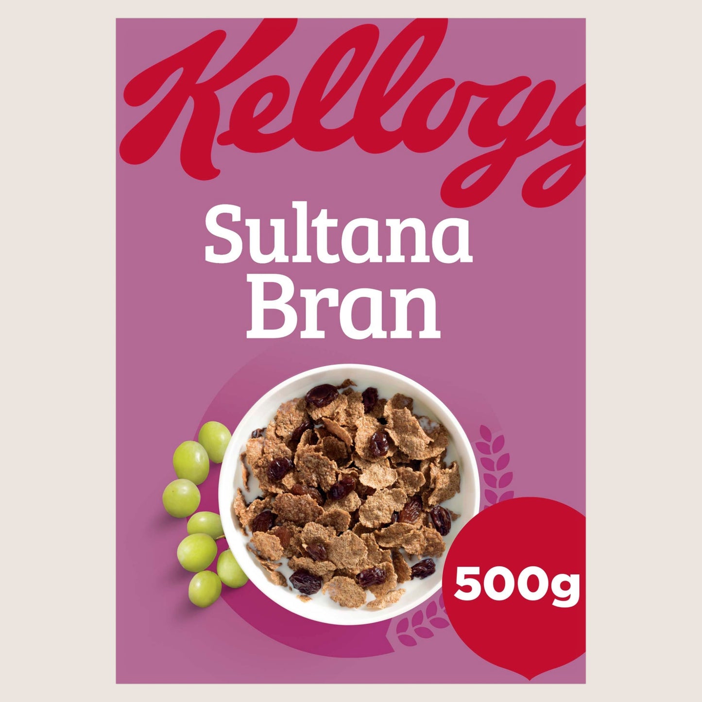 Kellogg's Sultana Bran Breakfast Cereal Vitamin Fortified 6 x 500g