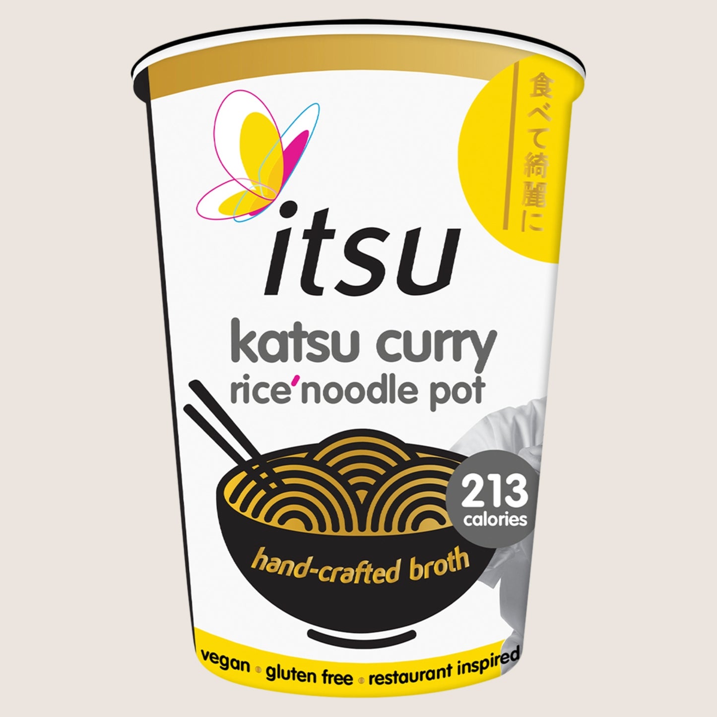 Itsu katsu curry instant noodles & broth pot Gluten Free 63g